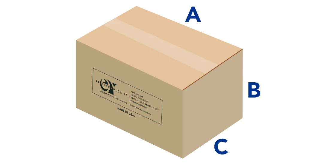 Standard box dimensions