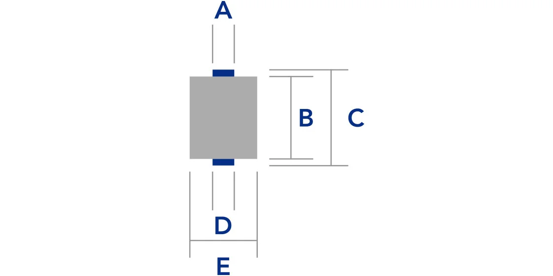 Bulk tube dimensions diagram